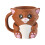 Whimsically Ice Cream Container Organizers-Cat brown No spoon 1