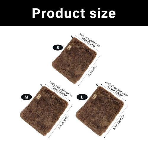 Dog Ear Protector  Washable Multiple Pattern -Dark Brown S 1