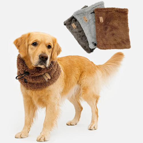 Dog Ear Protector  Washable Multiple Pattern -Dark Brown S 2