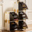 Boîte de rangement de chaussures multicouches,-Couleur lait 2