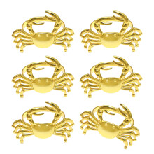Decoratieve metalen Crablet servetten Clip dier thema-Goud