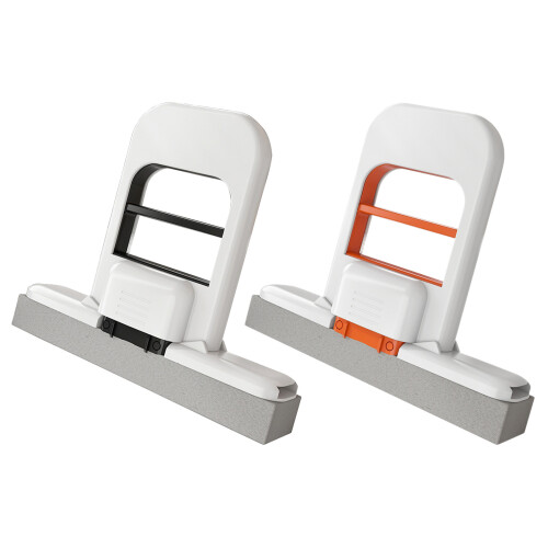 Space Saving Mini Foldable Sponge Mop-white orange set1 1