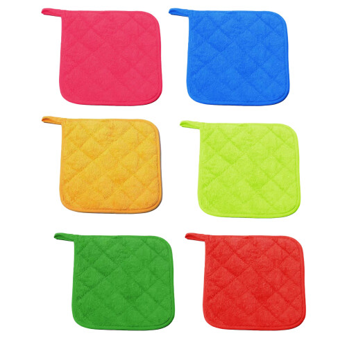 Heat Resistant Hanging Heatproof Pad Polyester Kitchen Mats-Red 1