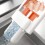 Space Saving Mini Foldable Sponge Mop-white orange set1 7