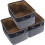 Carry Handles, Sturdy Handles Foldable Organizer with Multi-Purpose Storage, Ample Capacity Square Shape Collapsible Design Storage Bins with Fabric C 1