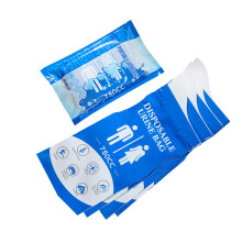 Disposable bags, 750 ml, portable, urinal bags for car, camping, road trips, easy to use, 4 pieces blue