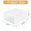 Stackable Shoe Organizer Space Saving, Clear Plastic Shoe Storage Box with Foldable Structure, Transparent Heavy Duty Shoe Box for Easy to Assemble Ho 5