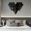 Hexagonal Wall Decor, Silver Acrylic Mirrors with Self-adhesive Backing for Easy Installation 3