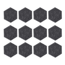 Hexagon Acoustic Panels, Stylish Decorative Panels With Beveled Edge Design, Self-Adhesive Installation For Effortless Setup In Any Space, Including S