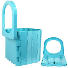 Portable Toilet for Camping Holidays, Folding Design Compact Potty for Road Trips, Extra Large Tall Toilets Easy to Use