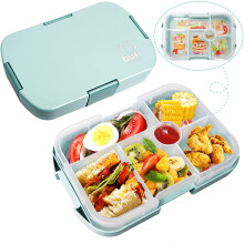 Bento-lounasrasia, BPA-vapaa, vuotamaton, mukautettavat lokerot, tyylikäs muotoilu, kannettava ja kevyt, lukittava lukko, rajoitettu käyttöikä