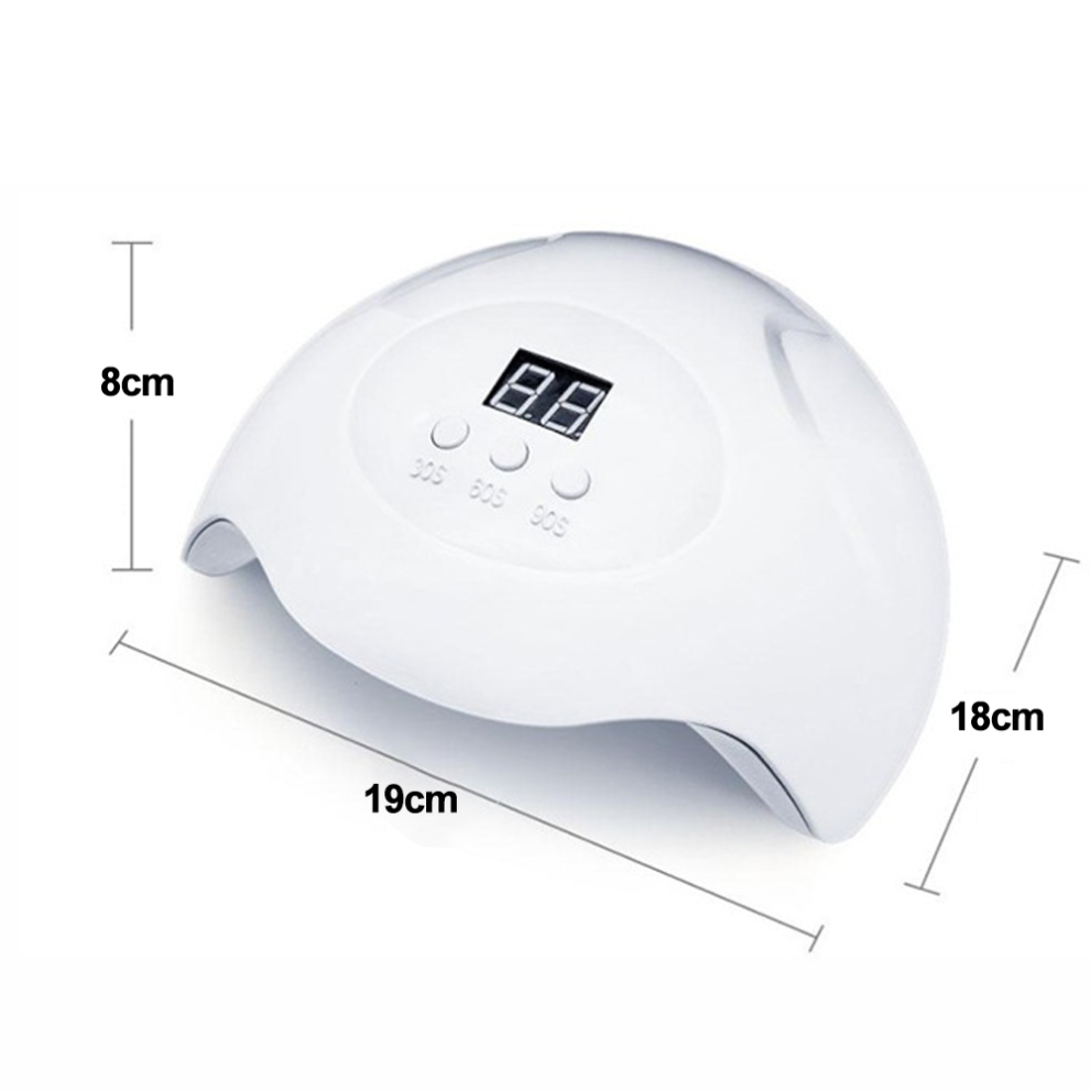 Revolutionize Your Manicure Experience With A 36-Watt Dual LED UV Nail Lamp For Fast, Efficient Gel Curing, Portable And User-friendly For Salon And