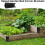 Système de Support d'angle de lit de jardin, 4-Pack 4 pièces 2