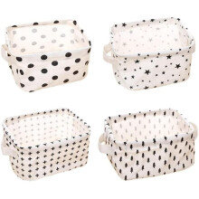 Cesto de armazenamento dobrável para linho, ideal para berçário e escritório. Design moderno e elegante, com alça, leve e revestido em tecido de
