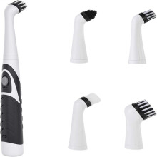 Escova elétrica giratória, perfeita para limpar banheiros e cozinhas, equipada com cabo longo para facilitar a limpeza em áreas de difícil