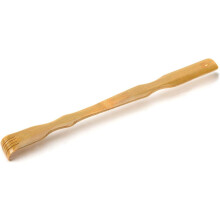 Alivio ecológico, rascador de espalda de bambú natural, 43 cm de largo, diseño ergonómico para aliviar el estrés y la picazón, ideal para