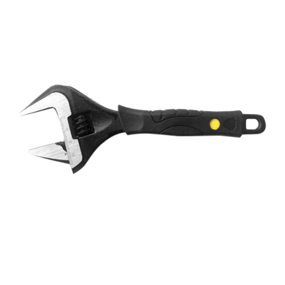 Adjustable Wrench 8Inch Black Large Jaw For Automotive And Home Repairs Fits Various Nut Sizes 9426802652161