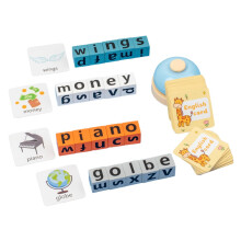 1 Set English Letter Games Educational Games Wooden Letter Blocks Learning Alphabet Paper