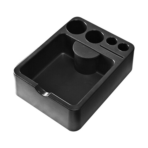 Coffeeshop Planner With Storage Openings For Spoon Brush-Black