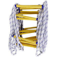 Fire Escape Ladder 15M Foldable Emergency Rope Ladder with NonSlip Flame Retardant Design