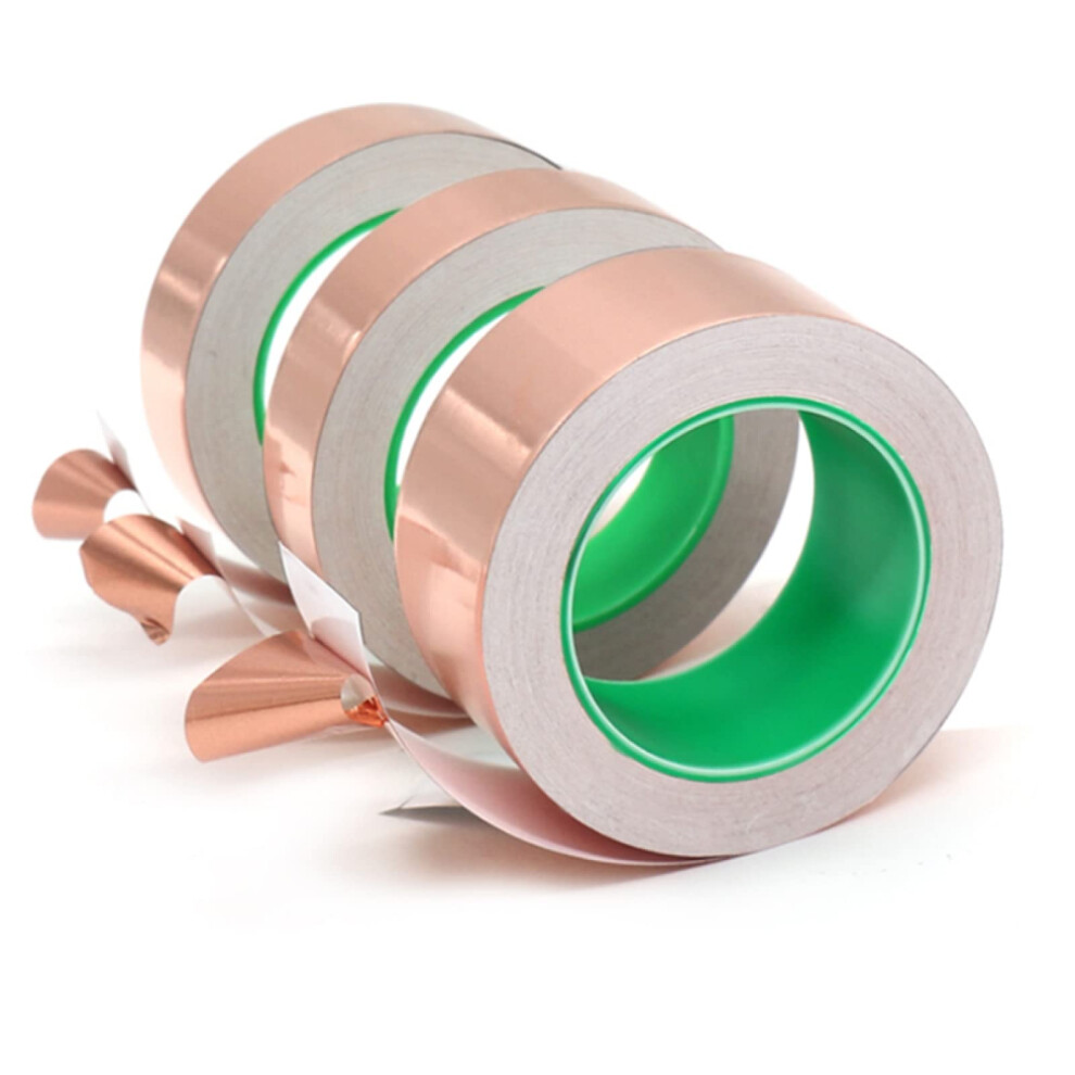 Copper Foil Tape Doublesided Conductive Temp Signal Shielding 3Cm X 50M Strong Adhesive 9189345117091