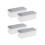 4pcs Bathroom Toilet Seat Boosters Pad-Square Increase height 1