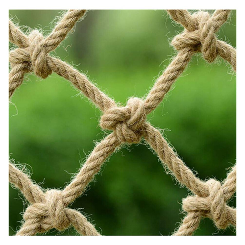 Child Safety Net Jute Climbing AntiFall Net for Stair Railing  Natural Decorative Cat Net  Diameter  Safety Net 1x3m(3.3x10ft) Hemp Rope