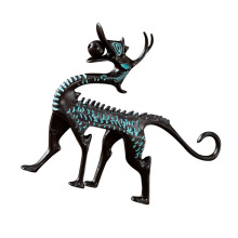 Dragon Wierookbranders Koperlegering Handgemaakte Sculptuur Stok