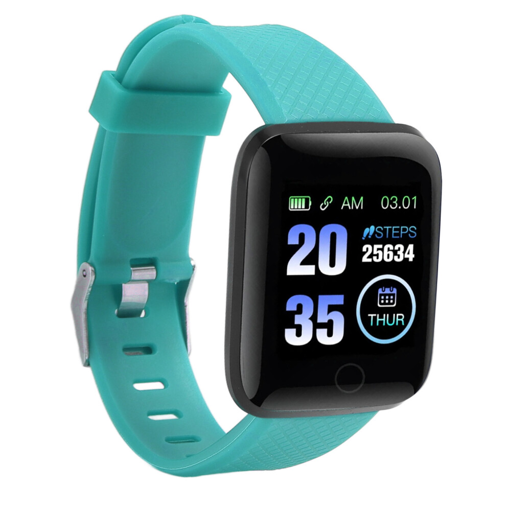 Sporty 116 Plus 1.3 Inch Smart Watch Ip67 Tooth Alerts Light Blue 7671368783893