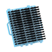 Horse grooming brush, multipurpose pet body brush, horse hair remover grooming tool for animals, sheep, blue