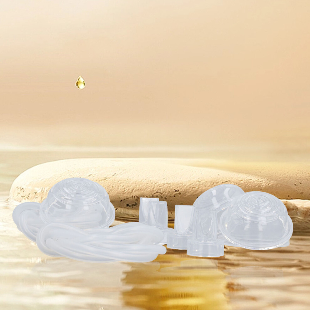 4pcs Silicone Duckbill Valve Breast Shield Set for Electric Pump