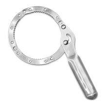 Heavy Duty Oil Filter Wrench 304 Steel Fast Release Ergonomic Grip Car  Tool Silver