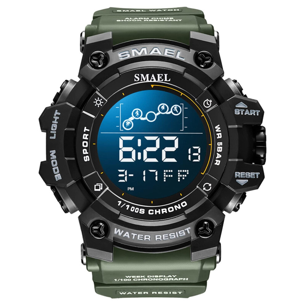 Military Sport Watch Analog Digital Display Waterproof Led Wristwatch For Outdoor Activities And Adventure 9412369285607