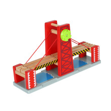 Wooden Drawbridge for Railway Tracks DIY Train Accessory Promotes Motor Skills