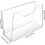 Desk Letter Holder Clear Acrylic Mail Sorter Envelope Organizer Desktop Document Stand SpaceSaving 3