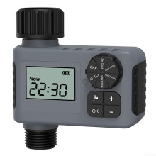 Smart Irrigation Timer with Large LCD, Automatic Garden Watering System, IP55 Waterproof Design