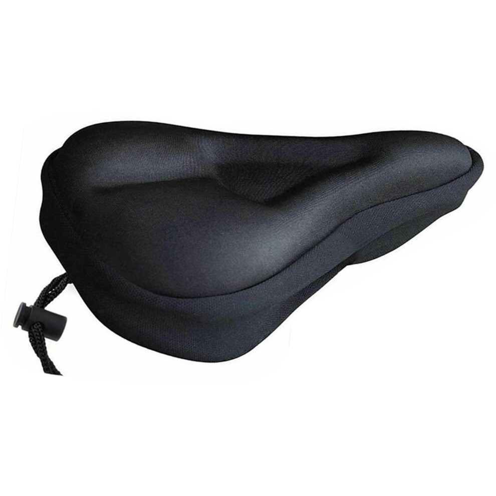 Shock Absorbing Bicycle Saddle Cover With High Elastic Silicone Padding Black 3011368784836
