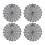 Halloween Dinner Table Protectors Feature Detailed Web-4 packs 1