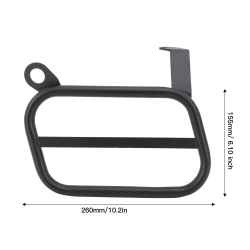 Left Side Saddle Bag Support for R nineT 2014-2022, Black, 16mm 1