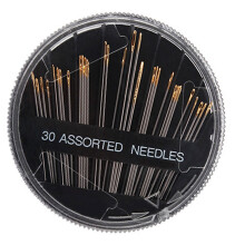 Handgefertigtes Nähnadel-Set aus Legierung, 30 Stück,-Schwarz
