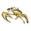 Messingkrabbenfiguren, Krabbenstatuen, Regaldekorationen,-Stil C 1