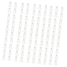1000 stuks kalebas vorm metalen veilige pin kleding label-zilver