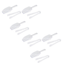 Transparent Ice Shovel Tongs With Serrated Teeth For-Style A