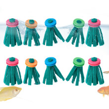 Fish Breeding Mop with Foam Ring for Aquarium Spawning, Reusable for Rainbowfish and Shrimp Tanks