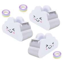 Rainbow ribbon cloud cutter automatically deliver stickers tape cutter Portable wide office supplies