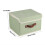 Foldable Storage Box, Stackable and Collapsible Design for Efficient Space Management, Lidded Storage Cube with Faux Leather Handles, Breathable Cotto 7