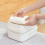 Lightweight Small Storage Solution, Oblate Design Stackable Storage Box, Waterproof Dust Proof Organizer with Lid, Large Capacity Organizer for Office 5