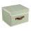 Foldable Storage Box, Stackable and Collapsible Design for Efficient Space Management, Lidded Storage Cube with Faux Leather Handles, Breathable Cotto 3