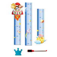 Charming Image Design Height Ruler, Kids Growth Chart For Child's Room Decoration, Safe Non-Toxic Materials, Dual Scale Measurement, Easy To Remove An