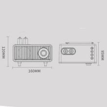 Vintage Ραδιόφωνο από Ξύλο Καρυδιάς, Ρετρό Ηχείο Bluetooth Κλασικά Φορητά Ασύρματα Ηχεία
